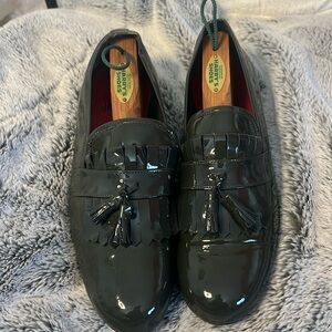 Swildens loafers patent leather green woman’s shoes made in Portugal